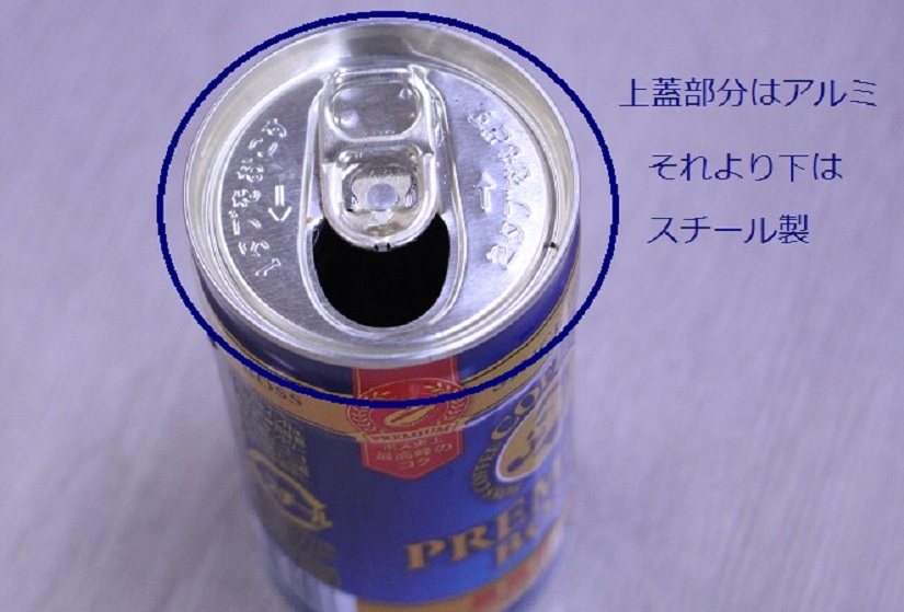 スチール缶上蓋